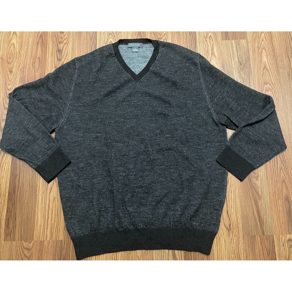 Daniel Cremieux Sweater Mens Extra Large Alpaca V Neck Made In Peru